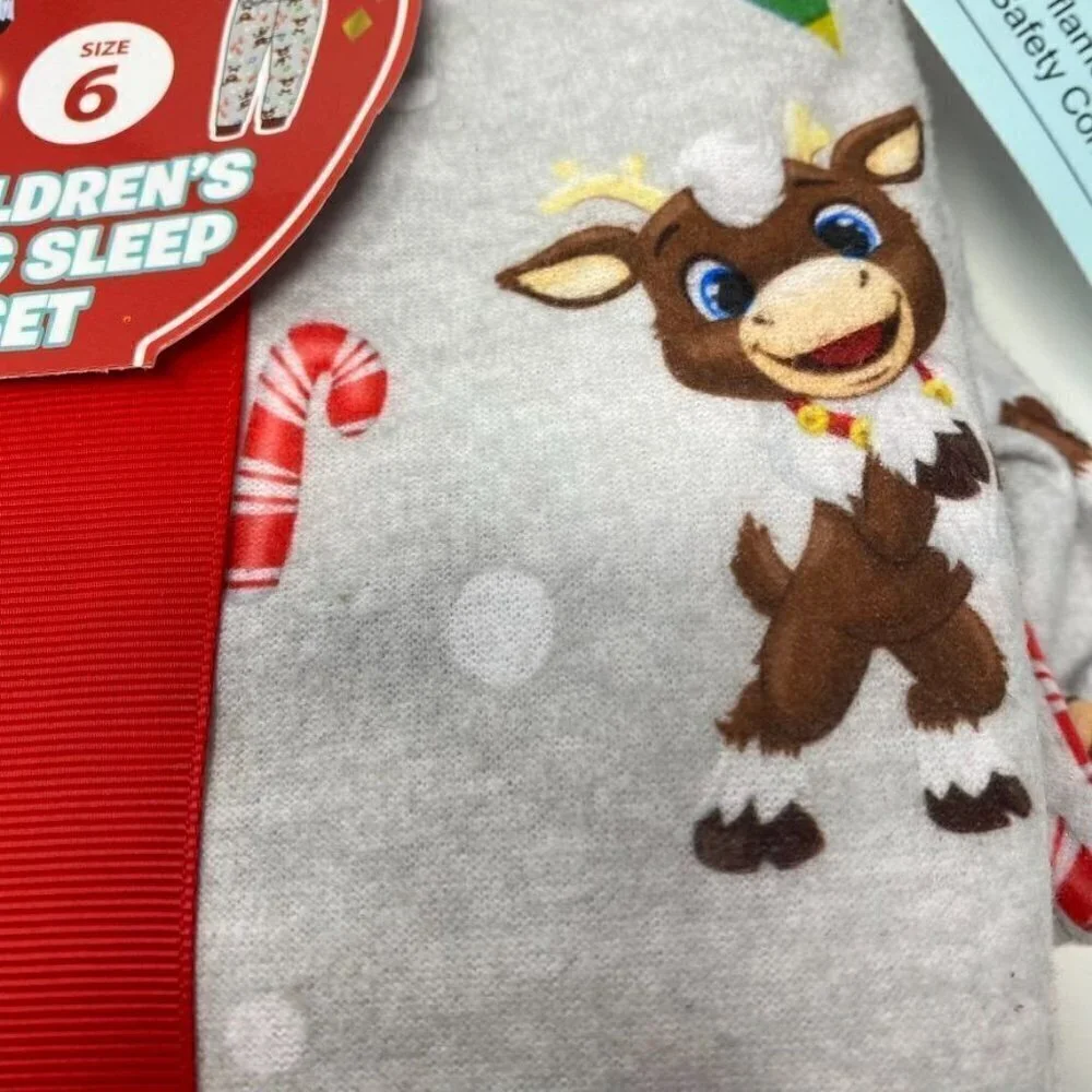 Reindeer in Here Gift Set Book, Plush, 2 Piece Pajama Sleep Set Sz 6